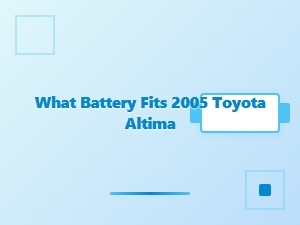 Discovering the Correct Battery for a Toyota Altima